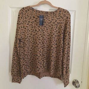 Abercrombie and Fitch Cozy Leopard Top